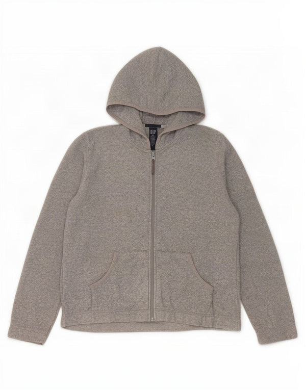 Gap Chaqueta polar extragrande con capucha para mujer UK 10 Small Grey Poliéster