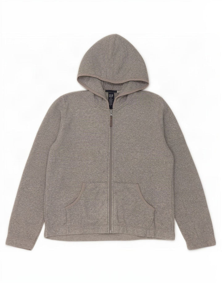 Gap Chaqueta polar extragrande con capucha para mujer UK 10 Small Grey Poliéster