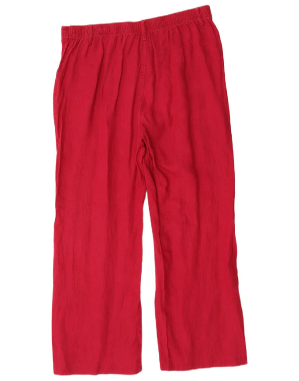 Marks & Spencer Pantalones chinos holgados para mujer UK 40 Large W34 L27 Rosa