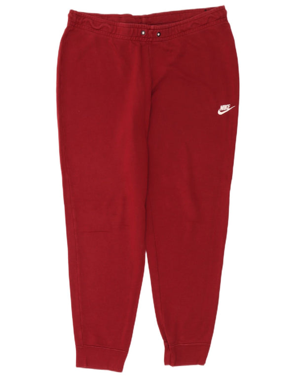 Nike - Pantalones de chándal para mujer, talla 40, talla XL, algodón rojo