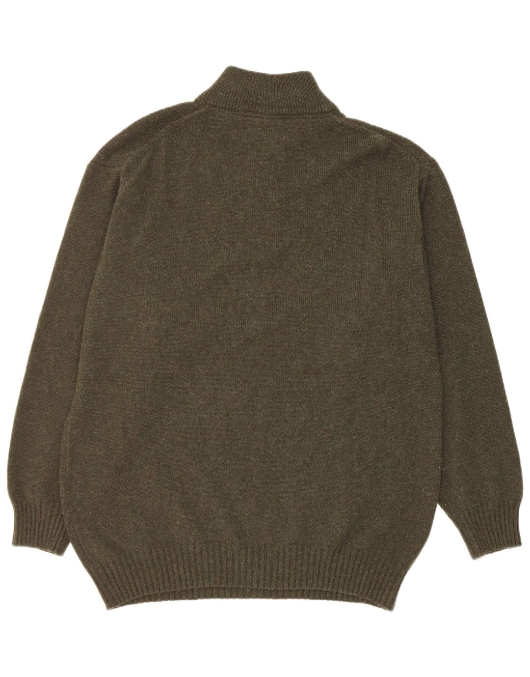 Murphy & Nye Jersey con cuello y cremallera para hombre XL Lana verde