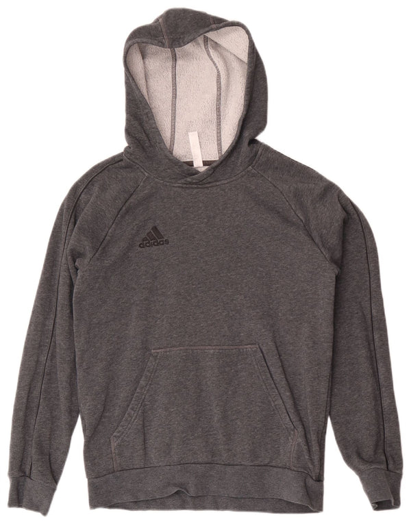 Adidas Sudadera con capucha para niños 13-14 años Gris Algodón