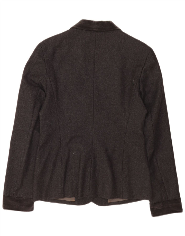 Anna Molinari Chaqueta Blazer De 4 Botones Para Mujer IT 42 Gris Medio Colorblock