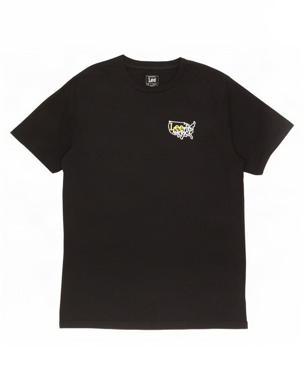 Lee Camiseta Regular Fit para Hombre Top XL Algodón Negro