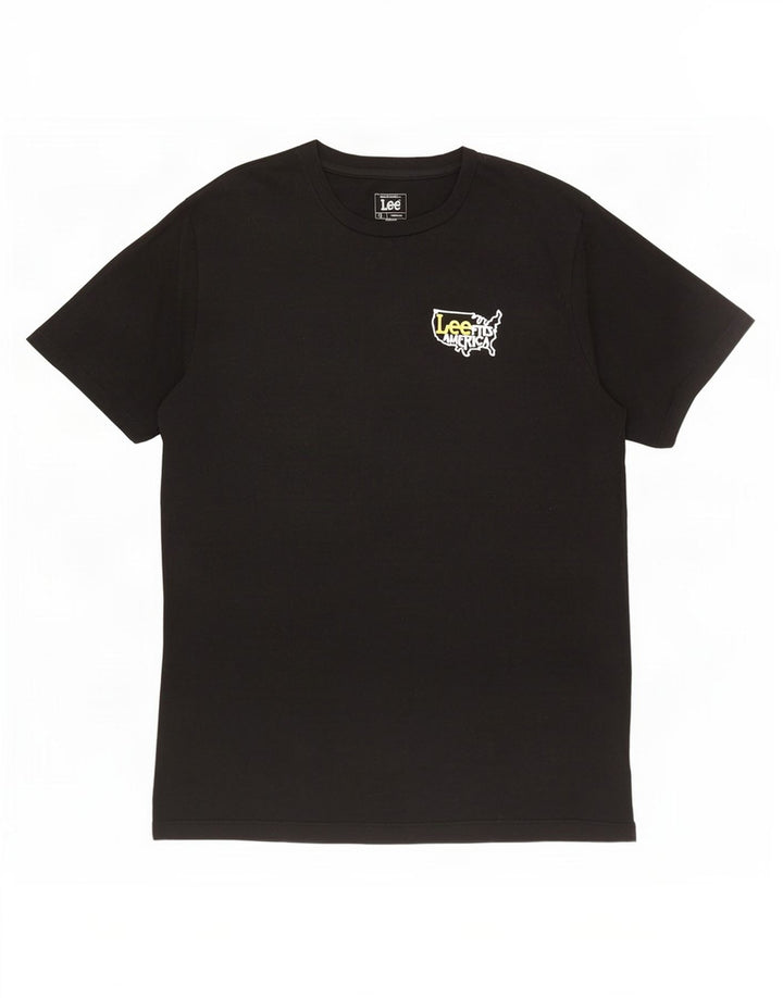 Lee Camiseta Regular Fit para Hombre Top XL Algodón Negro