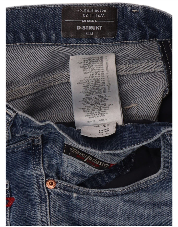 DIESEL Vaqueros D-Strukt Slim W31 L30 Algodón Azul Mujer