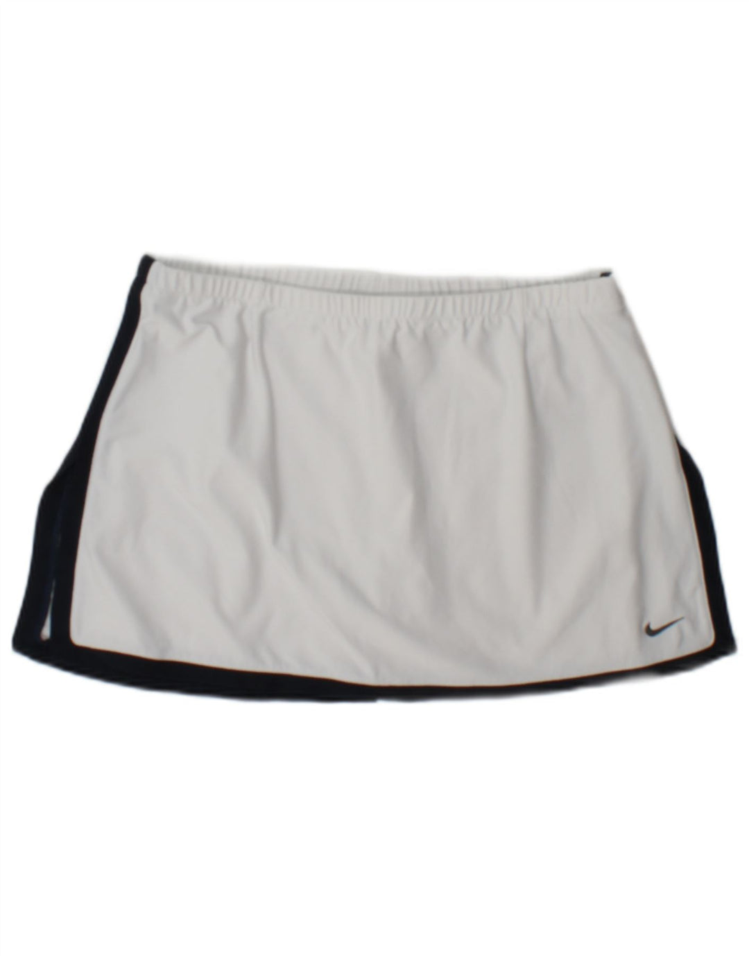 Nike Minifalda de tenis para mujer US 8/10 Mediana Blanco Colorblock Poliéster