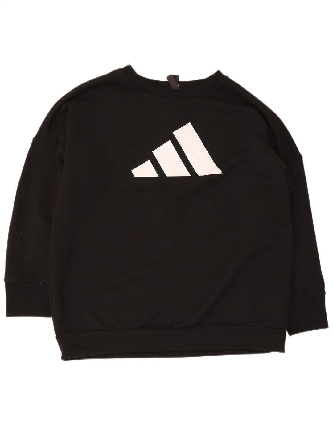 Adidas - Sudadera extragrande con gráfico para mujer, talla 40, talla M, color negro