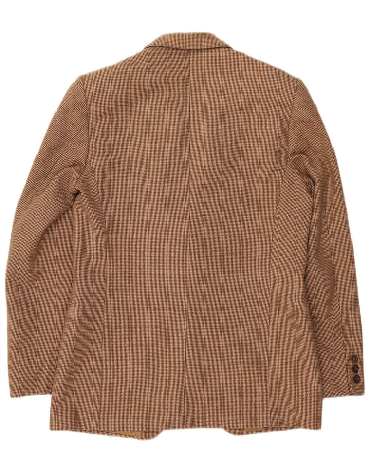 Vintage hombres 2 botones traje de 2 piezas IT 48 Medio W32 L28 Marrón