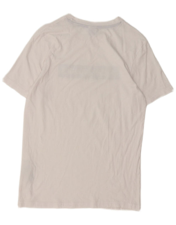 Jack & Jones - Camiseta gráfica para hombre, talla grande, algodón blanco