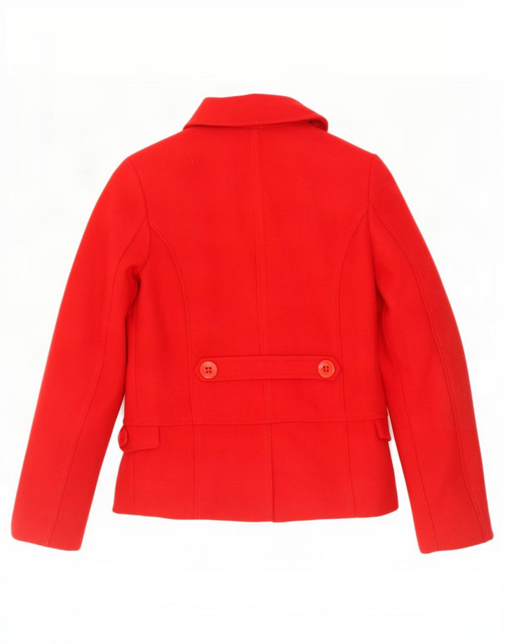 Benetton Chaquetón Niña 11-12 Años 2XL Lana Roja
