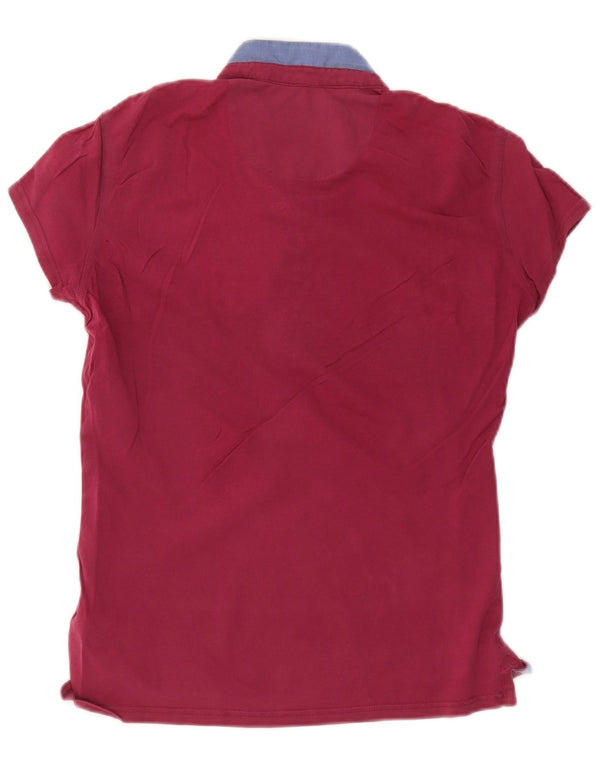 Kappa Polo para mujer UK 44 Grande Algodón burdeos