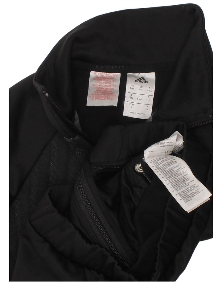 Adidas - Chaqueta de chándal gráfica para niños, 5-6 años, color negro geométrico