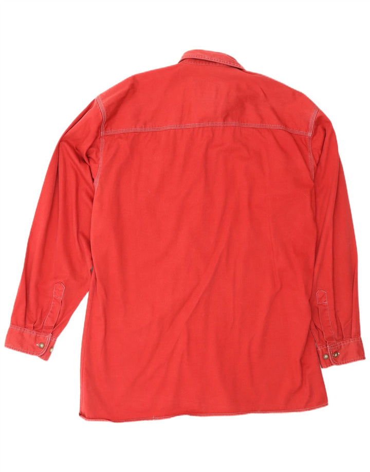 Limit Camisa Vaquera Hombre Talla 39/40 Mediana Rojo Algodón