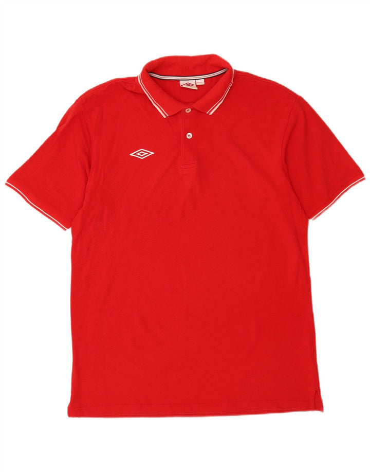 Polo Umbro Hombre 2XL Algodón Rojo