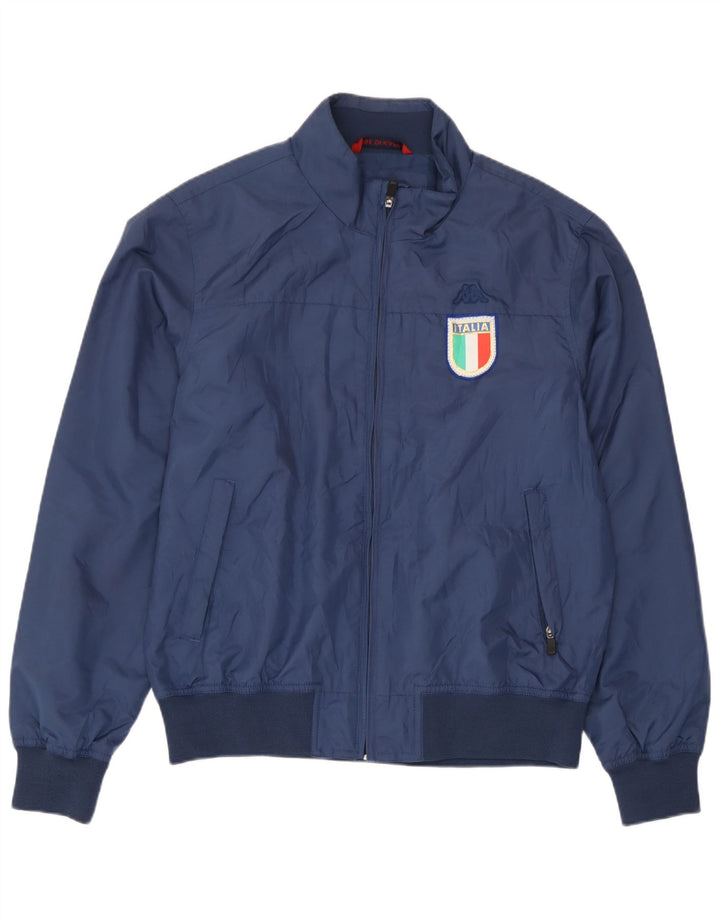 Kappa Mens Italia Bomber Jacket UK 40 Grande Azul Marino Poliéster