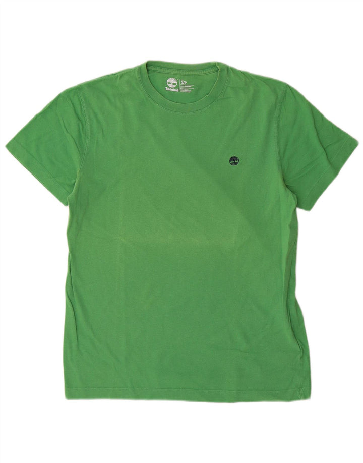 Timberland Camiseta Regular Fit para Hombre Top Pequeño Algodón Verde