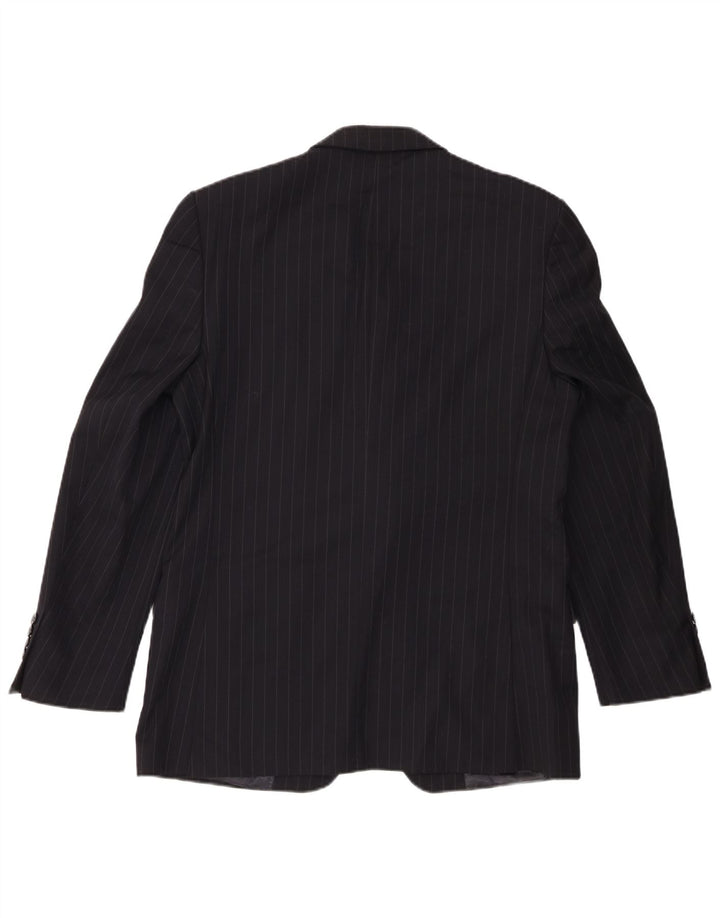 Zara Chaqueta tipo blazer de 2 botones para hombre EU 50 Mediana Lana a rayas negras
