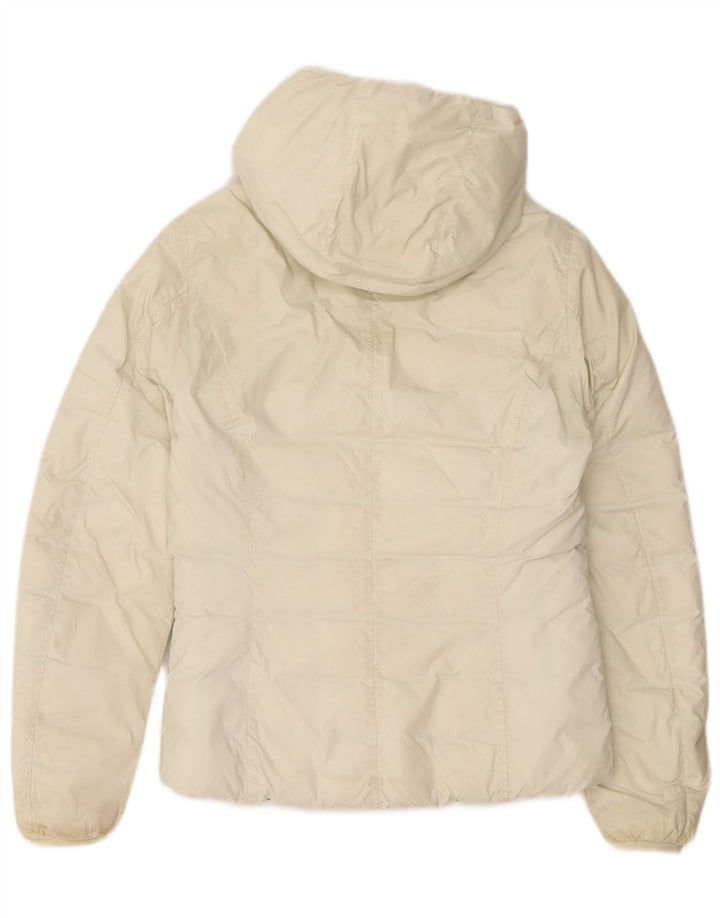 K-Way Chaqueta Acolchada Reversible Con Capucha Niña 11-12 Años Blanco Roto Poliamida