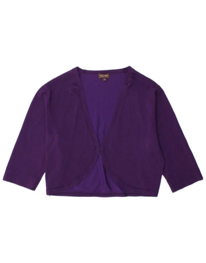 PHASE EIGHT Suéter tipo cárdigan Bolero para mujer UK 46 Viscosa morada grande