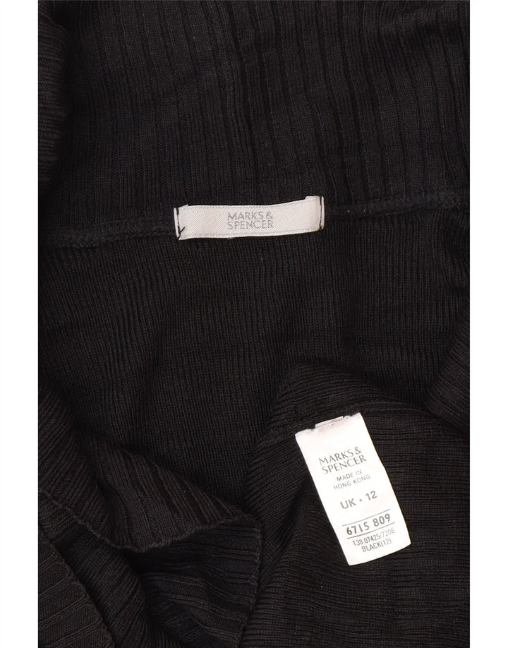 Marks & Spencer - Cárdigan para mujer, talla 40, tamaño mediano, acrílico negro
