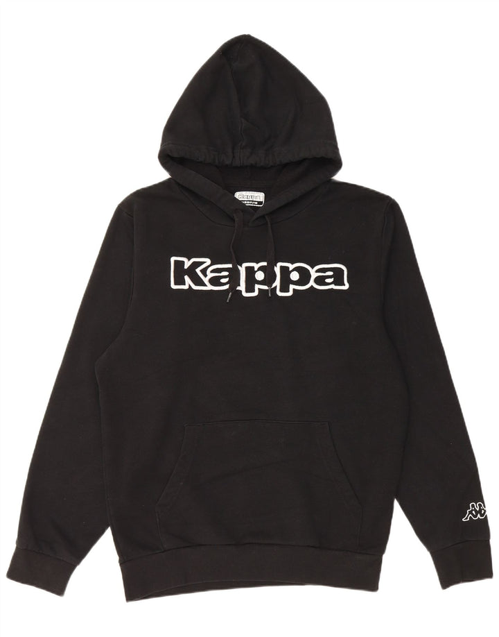 Kappa Mujer Graphic Sudadera Con Capucha Jumper Medium Negro Algodón