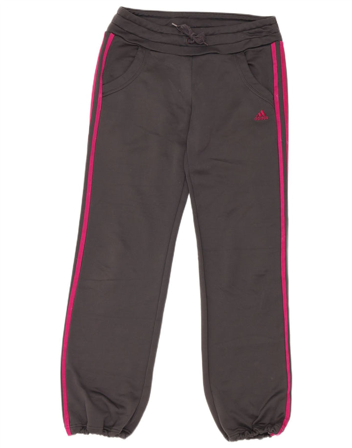 Adidas Pantalones de chándal para mujer Joggers UK 12 Poliéster gris medio