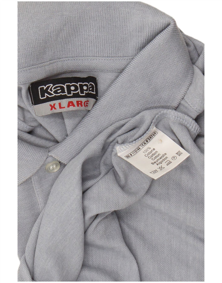 Kappa Polo Manga Larga Hombre XL Azul Algodón