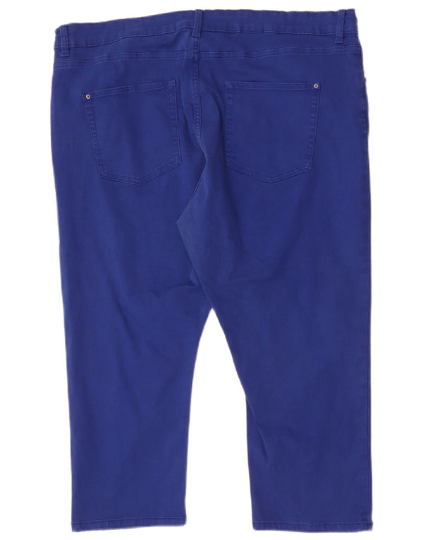 Marks & Spencer Pantalones Capri Super Ajustados para Mujer UK 20 2XL W38 L21 Azul