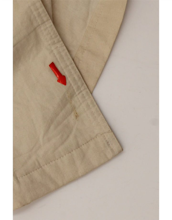 Vintage hombres doble pecho gabardina Reino Unido 38 medio beige