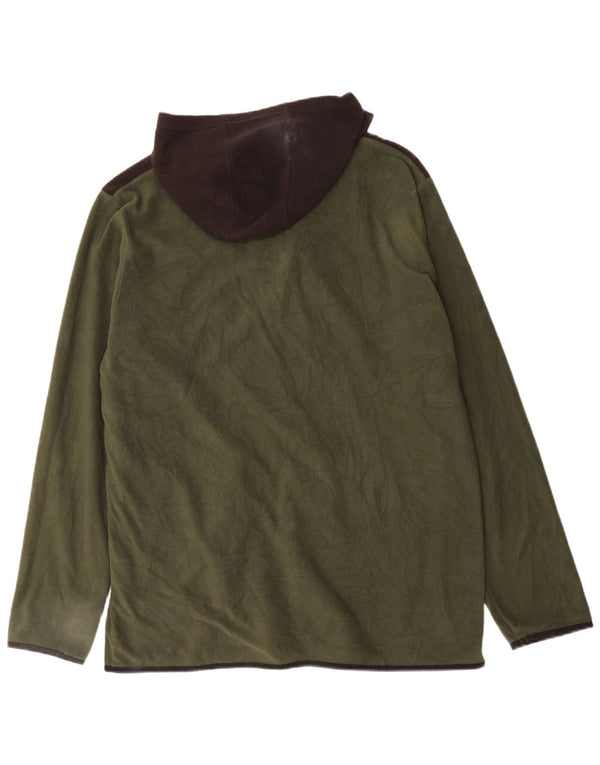 Mountain Warehouse Chaqueta polar con capucha para hombre UK 44 2XL Caqui Colorblock