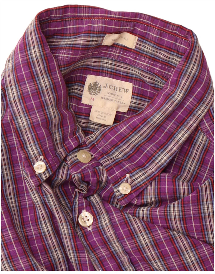 J. Crew Camisa de corte entallado para hombre de algodón a cuadros en color morado medio