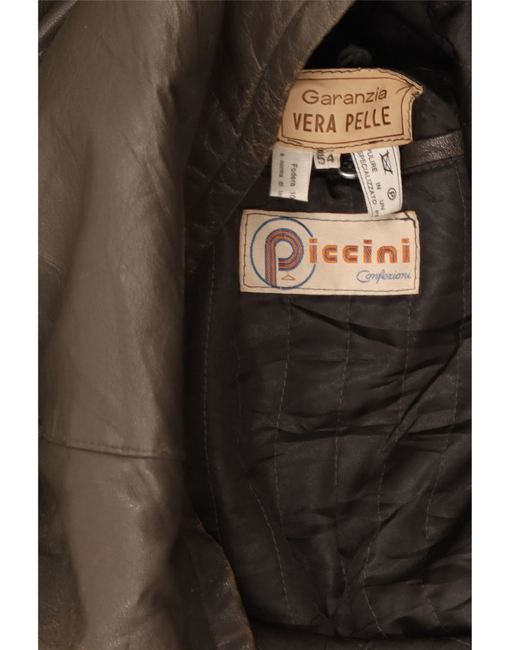 PICCINI Chaqueta de cuero para hombre IT 54 2XL Cuero marrón