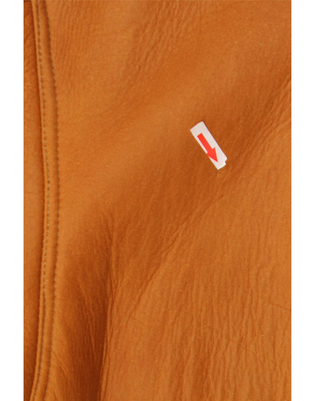 Chaqueta de piel de oveja vintage para hombre IT 48 Marrón medio