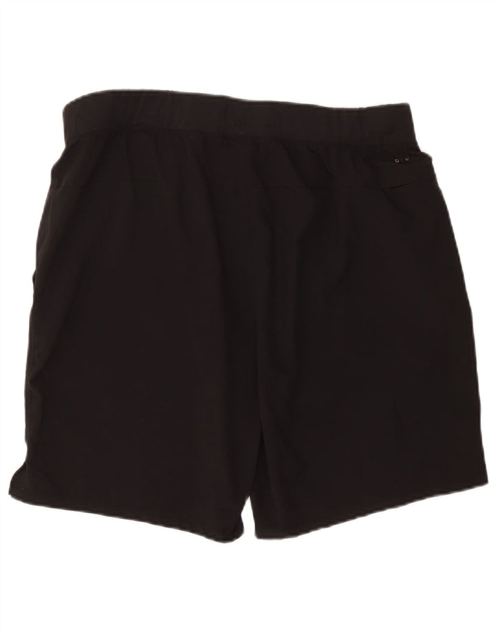 RUSSELL ATHLETIC Pantalones cortos deportivos Dri-Power para hombre Poliéster negro grande
