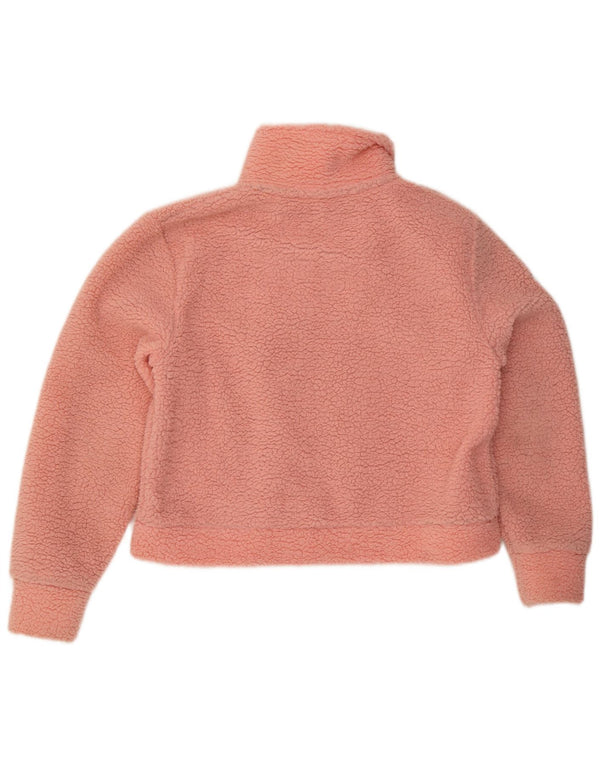 Superdry Mujer Teddy Bear Chaqueta Polar Extragrande UK 10 Small Pink