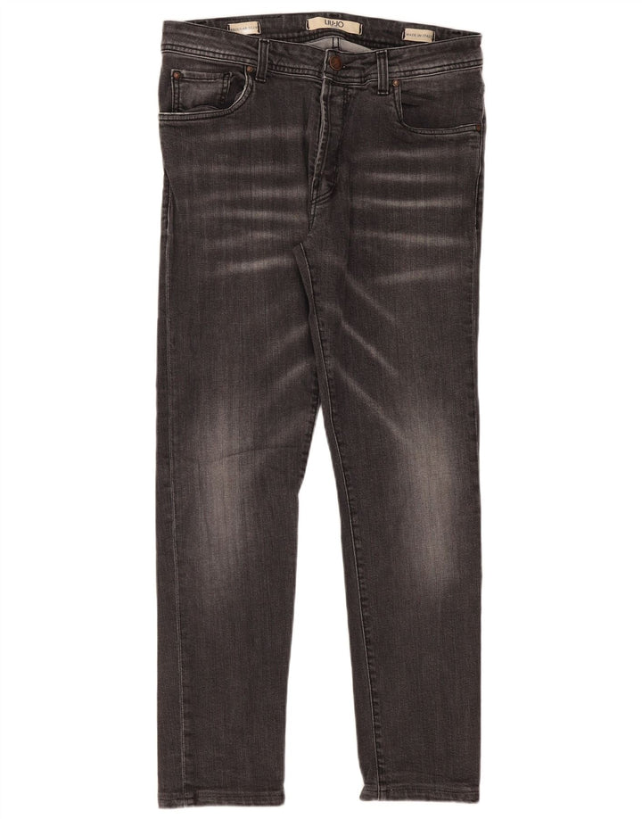Liu Jo Vaqueros ajustados regulares para hombre W35 L30 Algodón gris