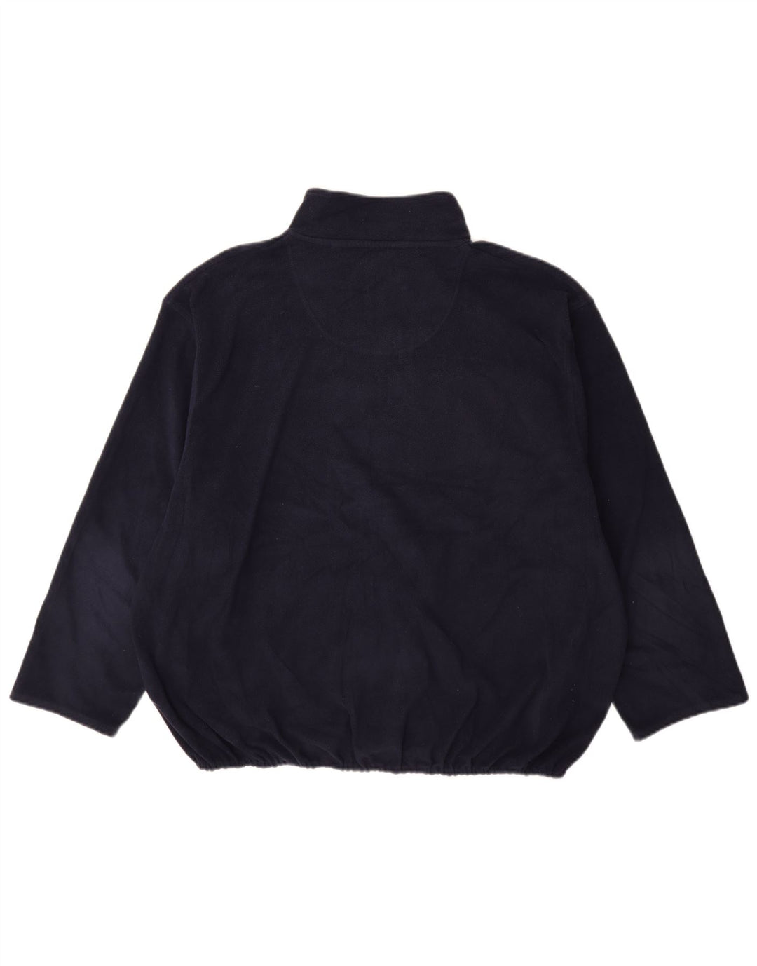 Canda - Jersey de forro polar con cuello y cremallera para hombre, 3XL, azul marino