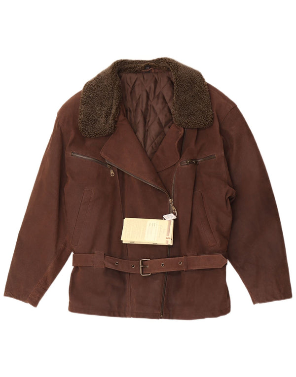 Chaqueta de ante para mujer Front Line EU 44 XL Cuero marrón