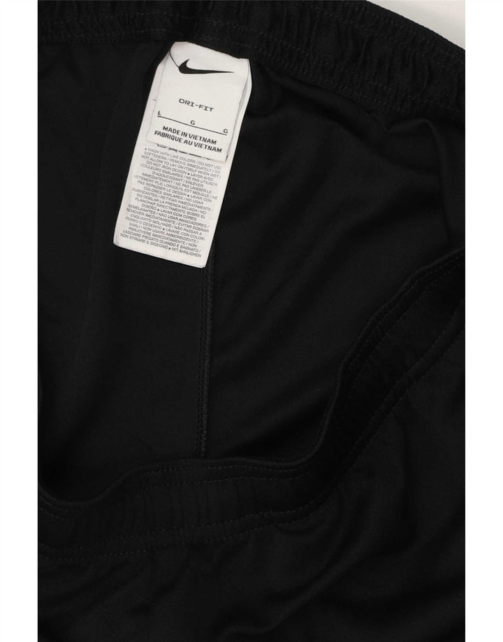 Nike Liverpool - Pantalones cortos deportivos con estampado de poliéster para hombre, talla grande, color negro