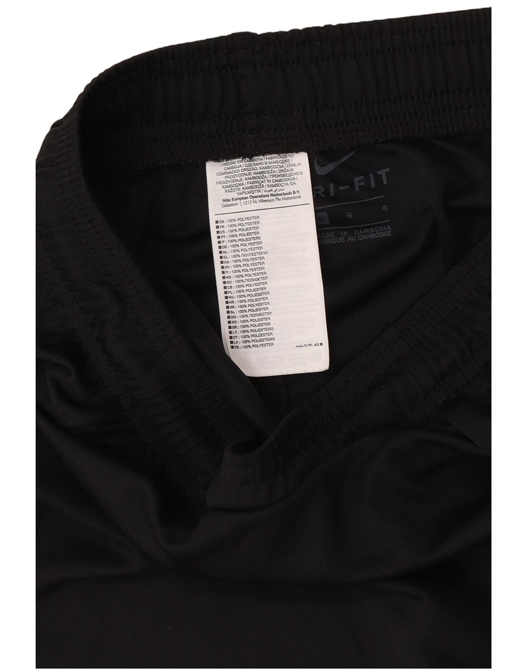 Nike Dri Fit - Pantalones cortos deportivos para hombre (poliéster), color negro
