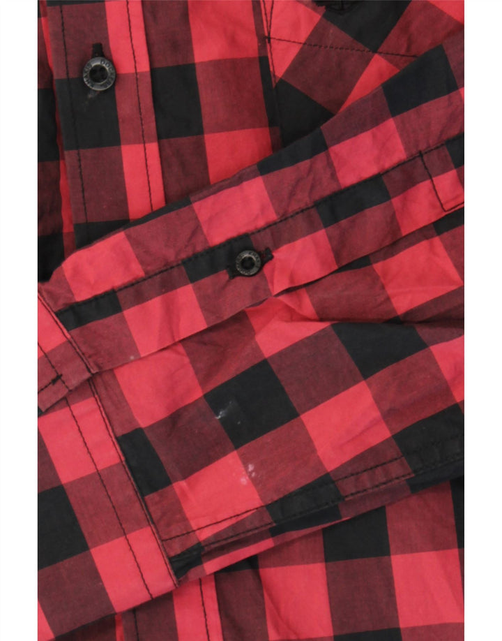 DOCKERS Mens Shirt Large Red Check Cotton Vintage Dockers and Second-Hand Dockers from Messina Hembry 