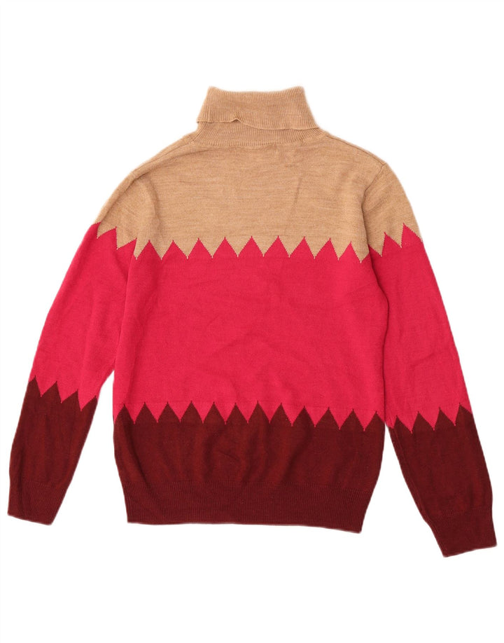 Marks & Spencer Suéter tipo jersey con cuello vuelto para mujer UK 8 Small Multicolor