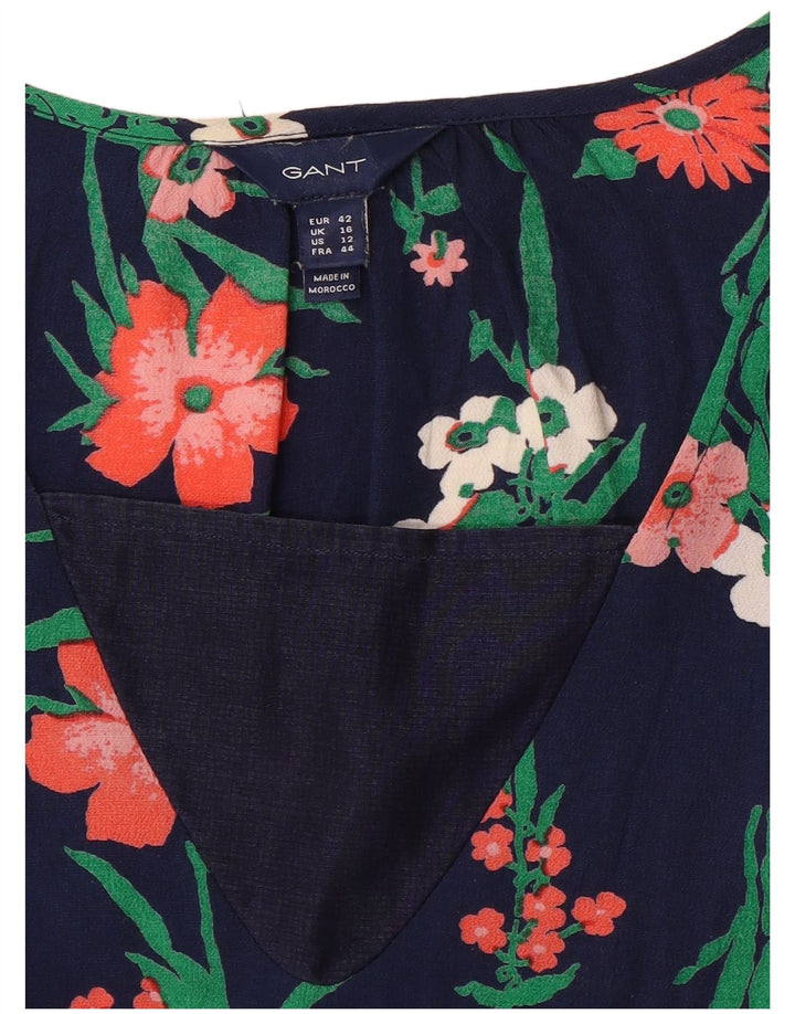 Gant Blusa para mujer Top UK 46 Large Azul marino Floral