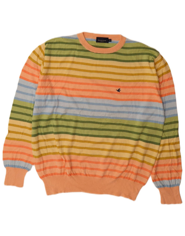 Brooksfield Jersey de cuello redondo para hombre IT 56 XL multicolor a rayas