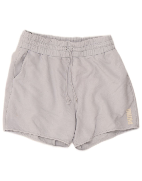 Puma Pantalones cortos deportivos para mujer UK 12 Algodón azul medio