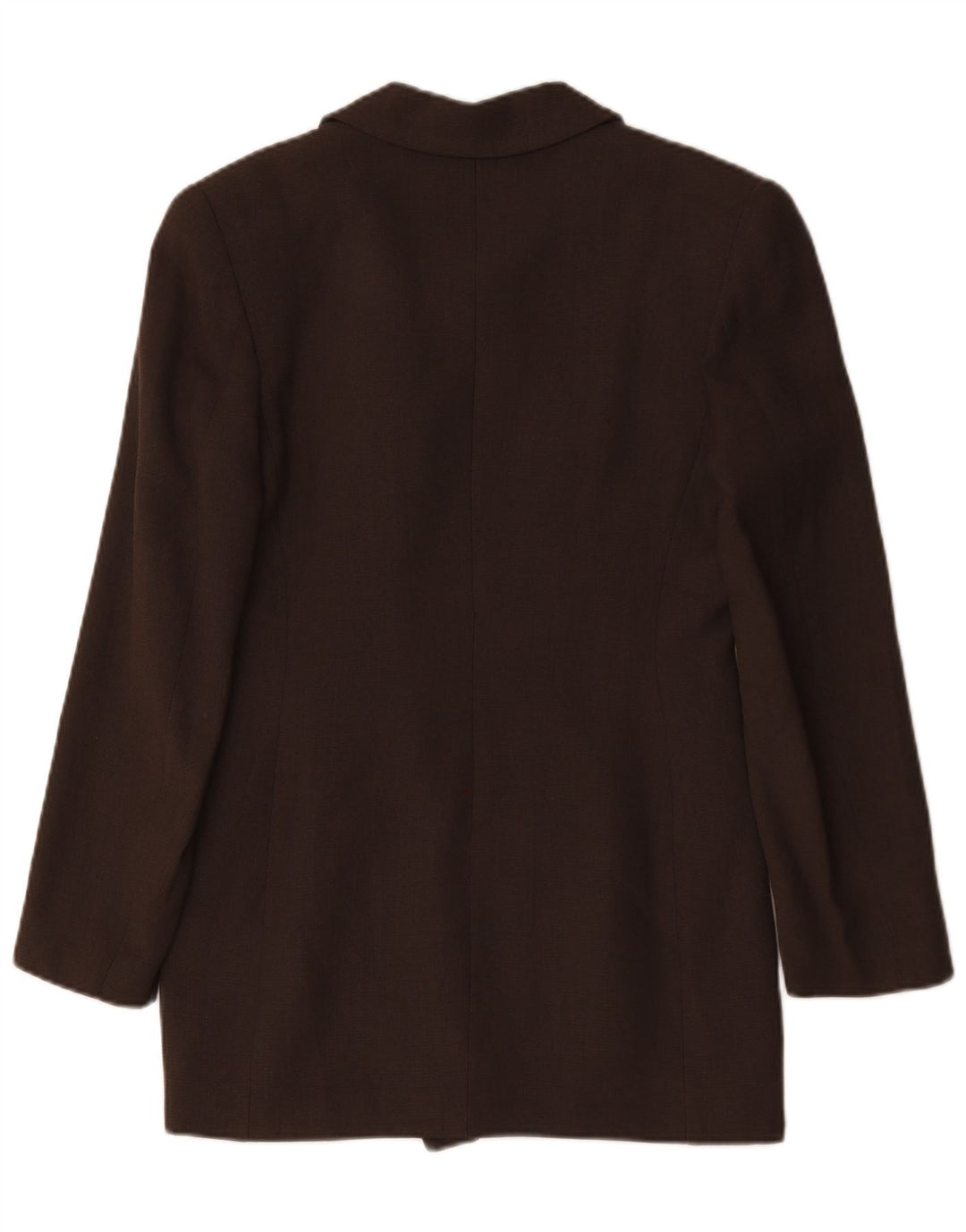 Vintage mujer doble pecho Blazer chaqueta Reino Unido 12 marrón medio