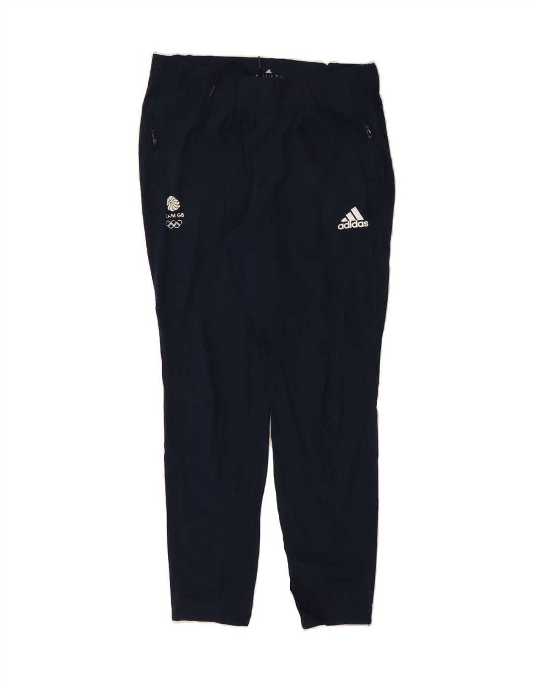 ADIDAS Womens Tracksuit Trousers UK 12 Medium  Navy Blue Polyester Vintage Adidas and Second-Hand Adidas from Messina Hembry 