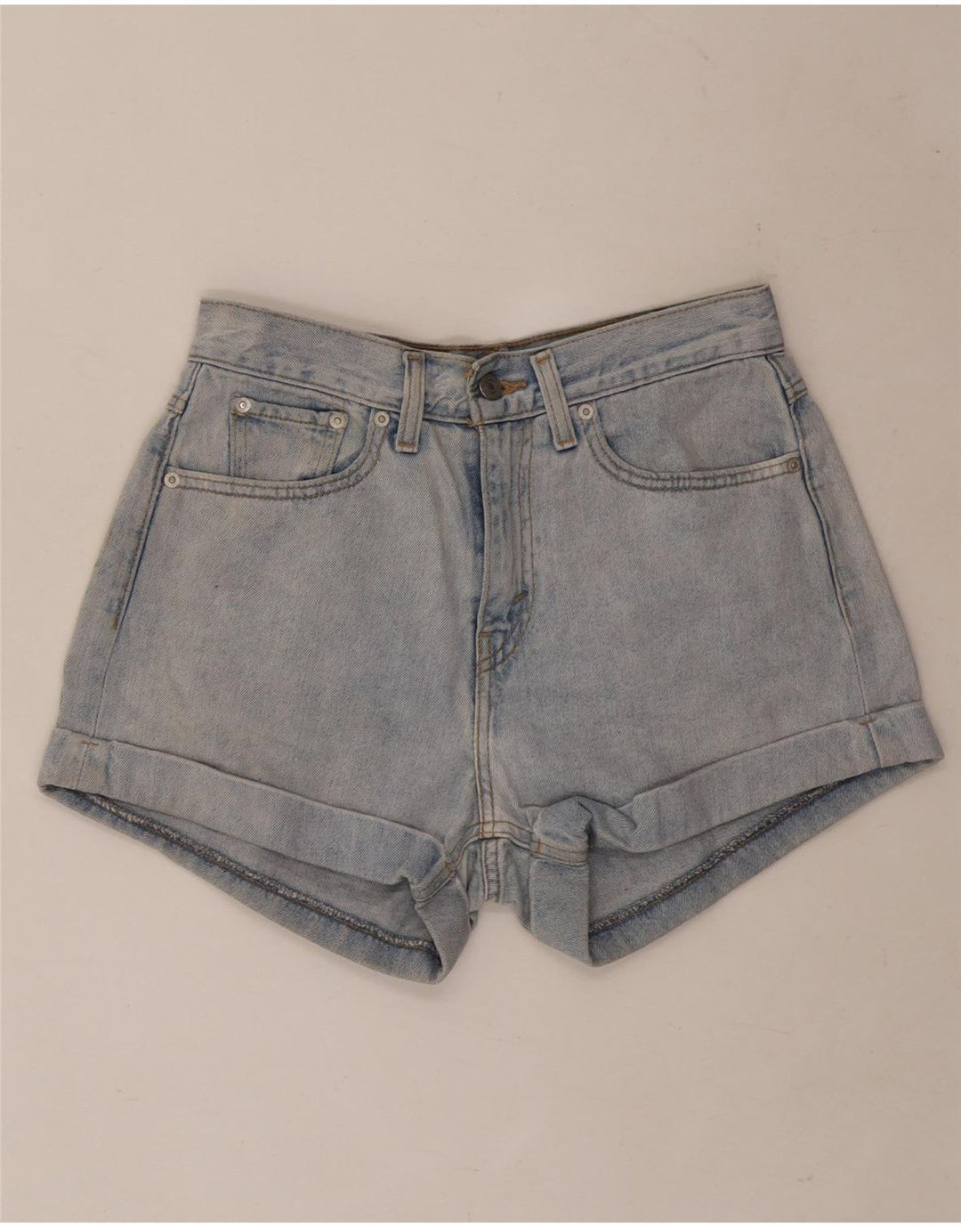 Shorts Vaqueros Levi's Mujer W27 Small Azul Algodón