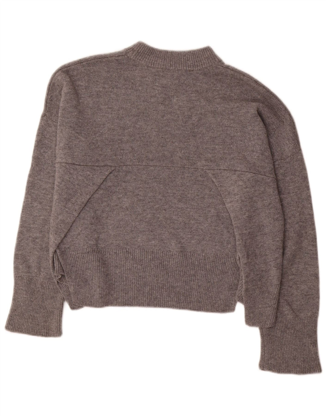 Whistles Jersey extragrande con cuello de tortuga para mujer, talla 10, lana gris pequeña